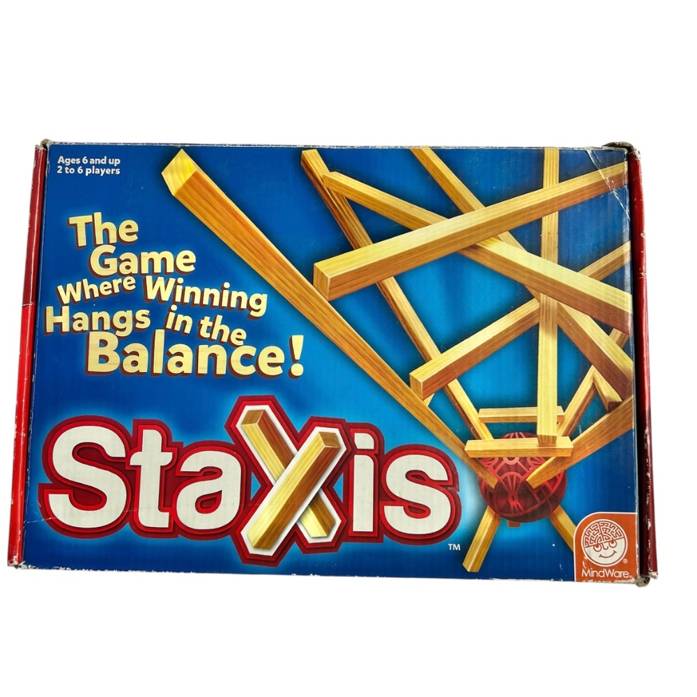 MindWare Staxis The Game Where Winning Hangs in the Balance Wooden Toy 2013